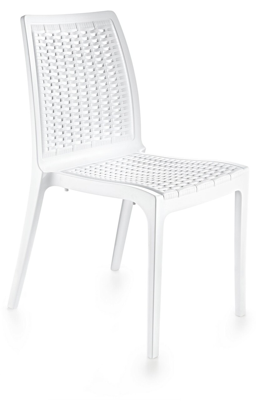 Scaun, Hanah Home, Rattan, 57x85x46 cm, Alb - imagine 3